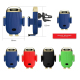 Chargeur Sans Fil Voiture Support Téléphone Bleu Induction Automatique Rotation 360 Degrés Compatible 4 à 6.5 Pouces Chargeme...