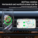 Chargeur Sans Fil Voiture 15W Avec Lumières Ambiance Et Support Téléphone Ajustable Technologie Sécurisée Et Rapide - www.yon...