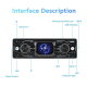 Autoradio Simple Din Écran Tactile Lecteur MP5 FM AM RDS 4 x 25 W USB 64 Go Éclairage 7 Couleurs - www.yonis-shop.com