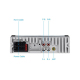Autoradio Simple Din Écran Tactile Lecteur MP5 FM AM RDS 4 x 25 W USB 64 Go Éclairage 7 Couleurs - www.yonis-shop.com