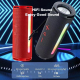 Enceinte Bluetooth 3D Stéréo Portable Subwoofer 10W Avec Lumière LED RGB Support FM Carte TF Appels Clairs - www.yonis-shop.com