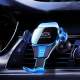 Chargeur Sans Fil Voiture Support Téléphone Gravité Induction Argent Compatible Tous Mobiles 4.7 à 7.2 Pouces Recharge Rapide...