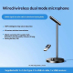Microphone De Bureau Sans Fil 2 4 GHz Et USB Avec Réduction Du Bruit DSP Omnidirectionnel Pour Réunions Gaming Et Streaming -...
