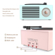 Enceinte Bluetooth Rétro Vinyle Design Rotatif Effet Basses Puissantes Mini Stéréo Sans Fil Haut-Parleur Bambou - www.yonis-s...