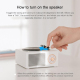 Enceinte Bluetooth Rétro Vinyle Design Rotatif Effet Basses Puissantes Mini Stéréo Sans Fil Haut-Parleur Bambou - www.yonis-s...