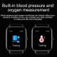 Montre Connectée Écran 1.69 Pouces Étanche IP67 Surveillance Santé et Notifications Bluetooth Compatible iOS et Android - www...