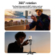 Perche À Selfie Pliable Bluetooth Avec Rotation À 360 Degrés Et Télécommande Détachable - www.yonis-shop.com