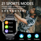 Montre Connectée Sport Étanche 1.91 Pouces Surveillance Santé et Sport Modes Multiples Compatibilité Android iOS - www.yonis-...
