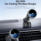 Support Chargeur Sans Fil Magnétique Pour Voiture Qi2 25 W Avec Refroidissement Actif Et Rotation 360° - www.yonis-shop.com