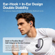 Écouteurs Sans Fil À Accroche Oreille Design Hybride 5 Heures Affichage Numérique Faible Latence - www.yonis-shop.com