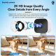 Caméra De Surveillance WiFi Pour Fenêtre Vision Nocturne Couleur Et IR Détection De Mouvement Audio Bidirectionnel - www.yoni...