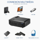 Videoprojecteur HD 800*480 Lumens LCD 4 Pouces Longue Durée 20000 Heures HDMI VGA Compatible PC - www.yonis-shop.com