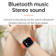 Montre Connectée Étanche IP67 Avec Bande Silicone Océan Écran 2.2 Pouces Fonctions Santé NFC Musique Sports Pour Android IOS ...