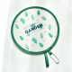 Éventail Pliable Enfant Portable Rond Motif Cactus 56 g Polyester Ouverture 21 cm Fait Main - www.yonis-shop.com