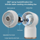 Ventilateur Brumisateur USB Pour Bureau Et Maison Silencieux Double Brumisation Nano 4 Vitesses Réservoir 390 Ml Affichage LE...