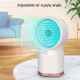 Ventilateur Brumisateur USB Pour Bureau Et Maison Silencieux Double Brumisation Nano 4 Vitesses Réservoir 390 Ml Affichage LE...