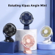 Mini Ventilateur USB De Bureau Et À Clip Blanc 3 Vitesses Rotation À 360° Moteur Puissant Rechargeable Par USB - www.yonis-sh...