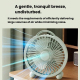 Ventilateur De Table Rechargeable 6 Pouces Silencieux 3 Vitesses À Poser Ou Suspendre Pour Bureau Et Chambre - www.yonis-shop...