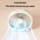 Ventilateur De Table Rechargeable 6 Pouces Silencieux 3 Vitesses À Poser Ou Suspendre Pour Bureau Et Chambre - www.yonis-shop...