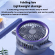 Ventilateur Circulateur D’Air Pliable De Table Et Mural Avec Indicateur De Batterie Éclairage LED 5 Vitesses - www.yonis-shop...