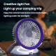 Ventilateur Circulateur D’Air Pliable De Table Et Mural Avec Indicateur De Batterie Éclairage LED 5 Vitesses - www.yonis-shop...