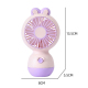 Ventilateur De Bureau Pour Enfant Rechargeable USB À Main Ou Sur Pied Design Lapin 250 mAh Bleu Clair - www.yonis-shop.com