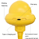 Shaking Head Stroller Fan Leafless Octopus Mute Portable Mini Fan Normal Version (Yellow) - www.yonis-shop.com