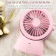 Ventilateur De Bureau Portable Rechargeable USB Silencieux Avec Lampe D’Ambiance À 3 Éclairages Réglables - www.yonis-shop.com