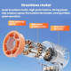 Ventilateur Portable À Main Rafraîchissant 100 Vitesses Moteur Sans Balais Silencieux Affichage LED Lampe Torche Batterie 180...