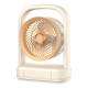 Ventilateur De Bureau Électrique Avec Lumière Oscillation Grand Angle Diffuseur Aromatique Et Batterie Type C 1200 mAh