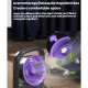 Ventilateur De Bureau Électrique Avec Lumière Oscillation Grand Angle Diffuseur Aromatique Et Batterie Type C 1200 mAh - www....