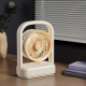 Ventilateur De Bureau Électrique Avec Lumière Oscillation Grand Angle Diffuseur Aromatique Et Batterie Type C 1200 mAh - www....