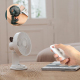 Ventilateur De Bureau À Pince Rechargeable USB Pour Poussette Silencieux Oscillant Avec Télécommande Batterie 4000mAh - www.y...