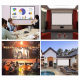 Écran De Projection Pliable Et Lavable 180 Pouces Pour Vidéoprojecteur Extérieur Robuste Et Antimoisissure - www.yonis-shop.com