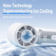 Mini Ventilateur De Refroidissement Portable Avec Affichage Numérique Refroidissement Par Glace 199 Niveaux 35 dB - www.yonis...