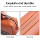 Sacoche Ordinateur Portable Cuir PU Imperméable Vert Foncé Grande Capacité Design Élégant et Minimaliste - www.yonis-shop.com