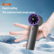 Ventilateur Portable Haute Vitesse Silencieux Avec Affichage LCD 100 Vitesses Batterie 2000 mAh Recharge USB-C - www.yonis-sh...