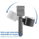 Ventilateur Portable Pliable À Main Rose À Haute Vitesse Moteur Sans Balais 5 Vitesses Support De Bureau Recharge Type C - ww...