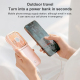 Ventilateur Portable USB 3 En 1 Avec Batterie 3000mAh Autonomie 8 Heures 3 Vitesses Et Support Smartphone - www.yonis-shop.com
