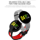 Montre Connectée Multifonction Étanche IP67 Avec Surveillance Cardiaque Sommeil Et Pression Artérielle Bracelet Silicone Noir...