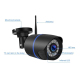 Camera Surveillance HD 1080P Sans Fil Détection Mouvement Audio Bidirectionnel Vision Nocturne Infrarouge Carte TF Étanche IP...
