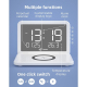 Chargeur Sans Fil 15W Avec Calendrier Perpétuel Réveil et Miroir Pliable Pour Bureau - www.yonis-shop.com