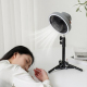 Ventilateur De Camping Portable Sur Batterie 10000 mAh Avec Éclairage LED Trépied Réglable Et Oscillation 180° - www.yonis-sh...