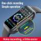 Bracelet Connecté Bluetooth 32GB Avec Contrôle Vocal et Réduction de Bruit HD Enregistrement MP3 et Autonomie Exceptionnelle ...