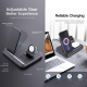 Chargeur Sans Fil 3 en 1 Pliable Ultra Compact et Efficace Pour Téléphone TWS et iWatch - www.yonis-shop.com