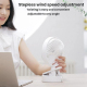 Mini Ventilateur De Bureau Rechargeable USB-C À Pince Silencieux Autonomie 18 Heures Oscillation 70° Blanc - www.yonis-shop.com