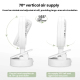Mini Ventilateur De Bureau Rechargeable USB-C À Pince Silencieux Autonomie 18 Heures Oscillation 70° Blanc - www.yonis-shop.com