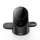 Chargeur Sans Fil 3 en 1 Magnétique Vertical Pour Smartphone iWatch AirPods Noir avec Chargement Rapide et Sécurité Maximale ...