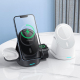 Chargeur Sans Fil 3 en 1 Magnétique Vertical Pour Smartphone iWatch AirPods Noir avec Chargement Rapide et Sécurité Maximale ...