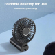 Ventilateur Portable USB À Clip Pour Parapluie 3 Vitesses Pliable Pour Bureau Batterie 1200 mAh - www.yonis-shop.com